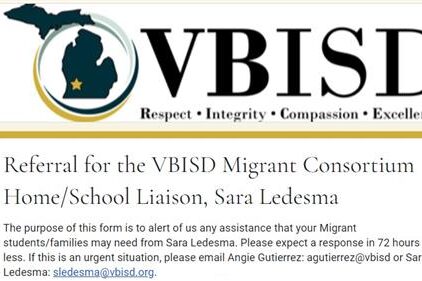 Referral for VBISD Migrant Liaison